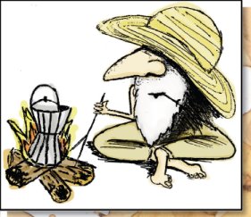 Man with Mocha Espresso Pot